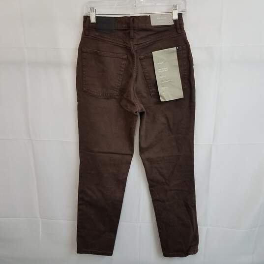 Everlane brown high rise denim jeans women's 27 nwt image number 2