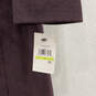 NWT Womens Purple Long Sleeve Shawl Collar Snap Front Long Overcoat Size 4 image number 6