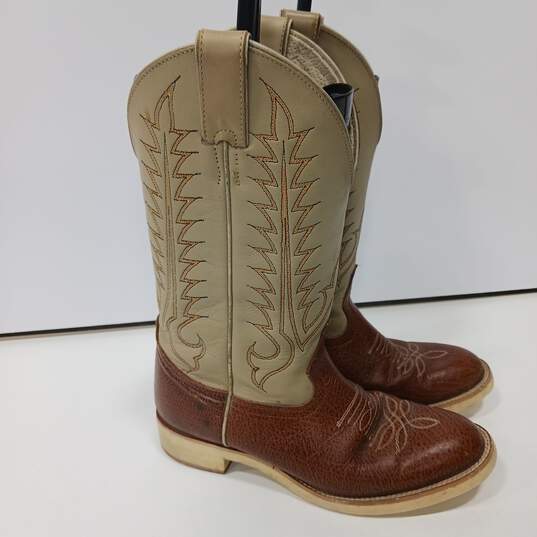 Tony Lama Leather Boots Womens Sz 4.5 B image number 2
