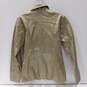 BB Dakota Women's Gold Button Up Faux Leather Jacket Size S image number 2