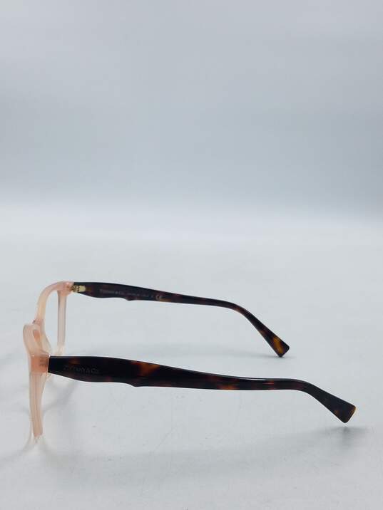 Tiffany & Co. Clear Pink Browline Eyeglasses image number 4