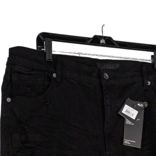 NWT Mens Black Denim Dark Wash Straight Leg Jeans Size 42x32 image number 3