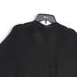 NWT Womens Black Knitted Open Front Poncho Cardigan Sweater One Size image number 4