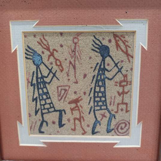 Pair of Navajo Sand Paintings image number 6
