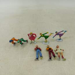 Christopher Radko Shiny Brite Sparkle Town Figure Skaters Metal Figurines IOB