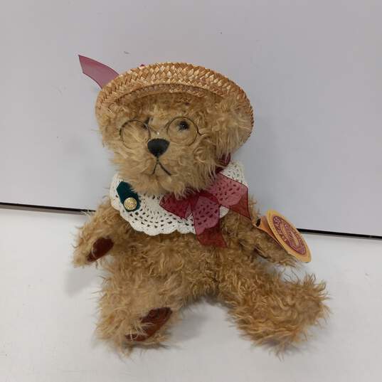 Brass Button Collectible "Rosie" Plush Toy Bear image number 1