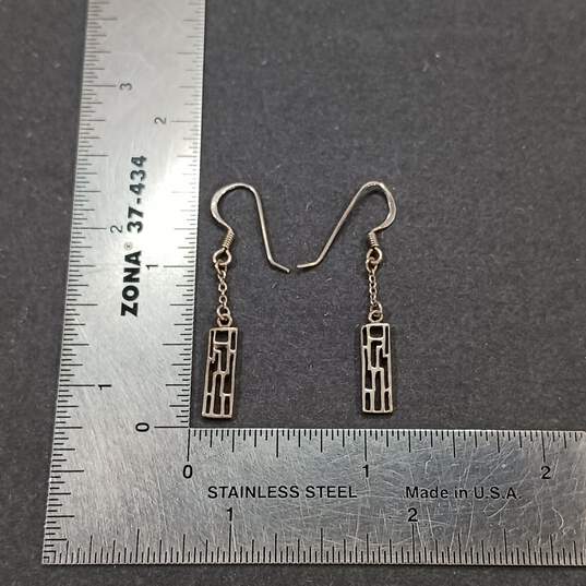 Bundle of 3 Sterling Silver Dangle Earrings image number 6