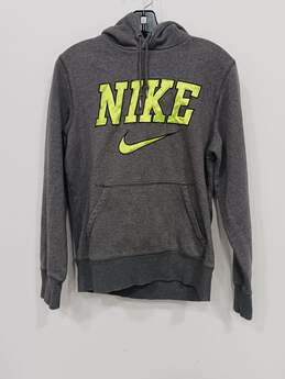 Nike Gray And Green Hoodie Size S