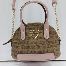 Juicy Couture Women's Mini Brown/Pink Monogram Crossbody Bag alternative image