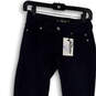 NWT Womens Black Stretch Denim Dark Wash Pockets Skinny Leg Jeans Size 23 image number 3