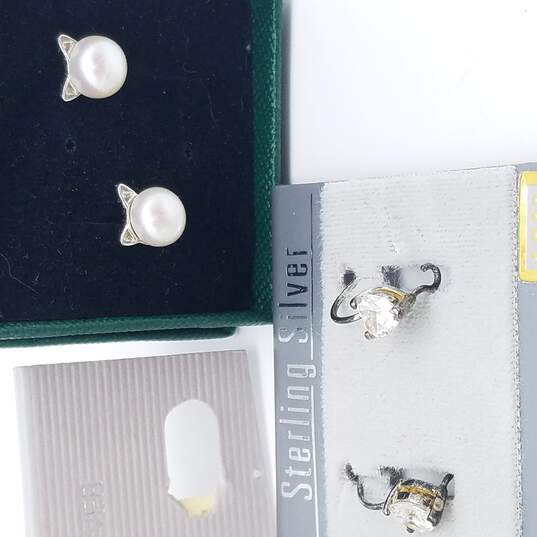 Buy the NIB Sterling Silver Multi-Gemstone Earring Pendant Bundle 10pcs ...