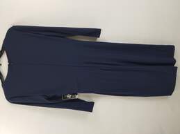 Jessica Howard Women Long Sleeve Dress Navy Blue Size 10 / M alternative image