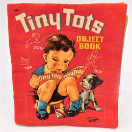 Tiny Tots Object Book Vintage 1944 Soft Fabric Plush Edition Whitman Publishing