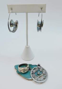 Artisan Sterling Silver Swirl Jewelry 29.4g