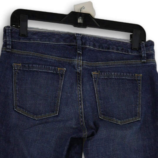 Womens Blue Denim Medium Wash 5-Pocket Design Straight Leg Jeans Size 27/4 image number 4