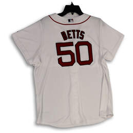 Womens White Boston Red Sox Mookie Betts #50 MLB Baseball Jersey Size XXL alternative image