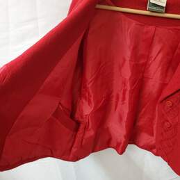 Carraigdonn Women's Red Sleeveless Button Up Sweater alternative image