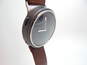 Misfit Phase Hybrid 007-AE0179 Matte Gunmetal Navy Blue Dial Brown Leather Band Smartwatch 60.2g image number 5