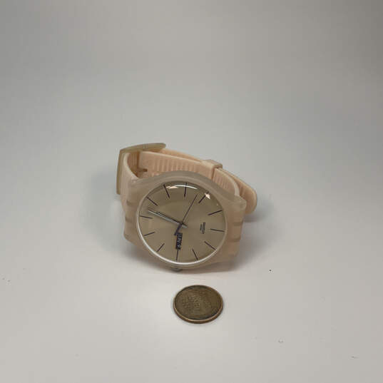 Designer Swatch Swiss Adjustable Strap Round Dial Analog Wristwatch image number 3