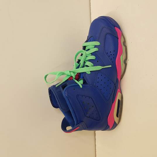 Air Jordan 6 Retro Sneaker Youth Sz.5.5Y Royal Blue image number 1