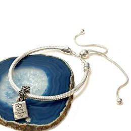 Designer Pandora S925 Sterling Silver Snake Chain Charm Bracelet With Bag