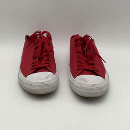 Unisex Chuck Taylor All Star II OX Red Lace-Up Sneaker Shoes Size M10 W12