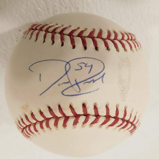 David Riske Signed Baseball w/ COA Indians Brewers image number 3