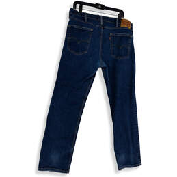 Mens Blue 514 Medium Wash Denim Stretch Pockets Straight Leg Jeans Sz 38x30 alternative image