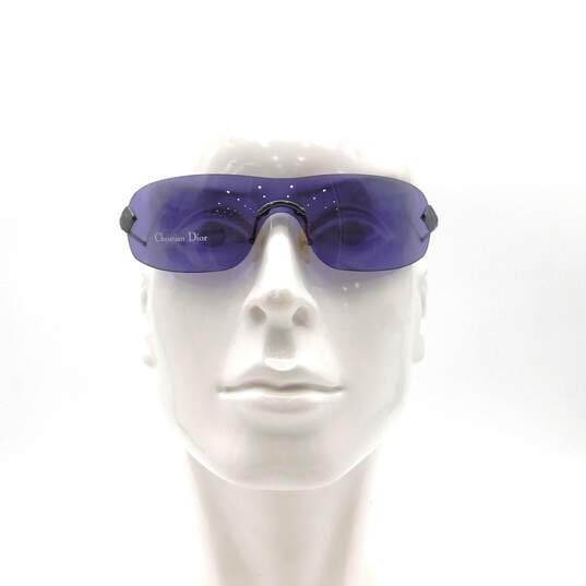 Christian Dior Purple CD Logo Shield Sunglasses image number 2