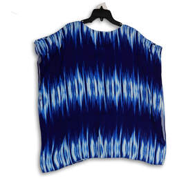 NWT Womens Blue Tie Dye Sleeveless Pullover Kaftan Blouse Top Size Small alternative image