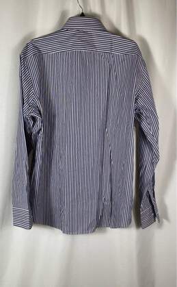 NWT Hugo Boss Mens Multicolor Striped Long Sleeve Button-Up Shirt Size 17.5 alternative image