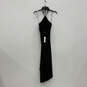 NWT Womens Black Halter Neck Sleeveless Regular Fit Maxi Dress Size Large image number 2