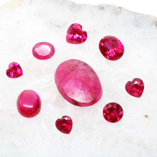 Assortment of Various Loose Ruby Gemstones - 56.85cttw. image number 1