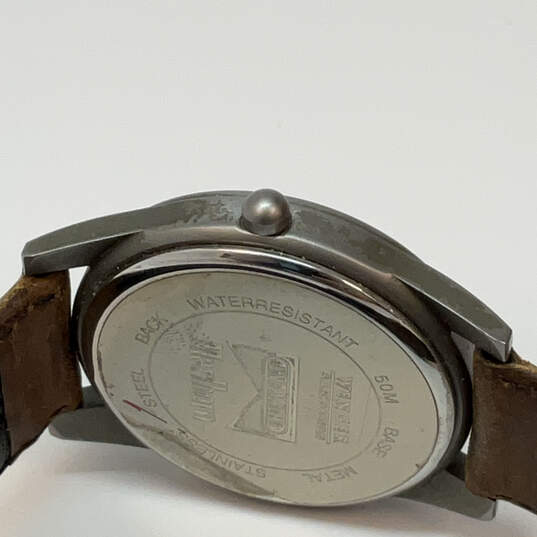 Designer Swiss Army Wenger Silver-Tone Round Dial Analog Wristwatch w/ Box image number 5