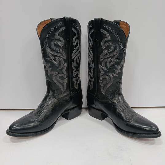 Men's Dan Post Black Western Boots Size 8.5D image number 2