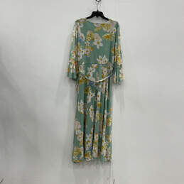 NWT Womens Multicolor Floral Surplice V-Neck Belted Wrap Dress Size 2X alternative image