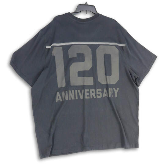 Mens Black 120 Anniversary Graphic Print Crew Neck Pullover T-Shirt Sz 4XL image number 4