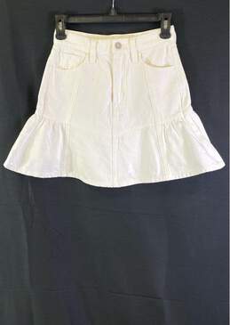 7 For All Mankind White Skirt - Size 24