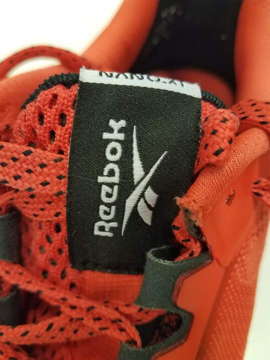 Reebok Nano X1 Cross Trainer Orange Knit Sneakers Men's Size 11.5 image number 8