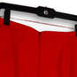 NWT Womens Red Flat Front Elastic Waist Back Zip Short A-Line Skirt Size 2 image number 4