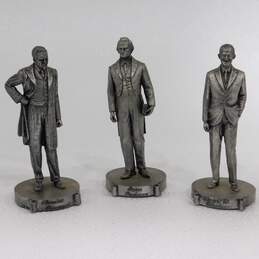 Calhoun Disney Hall Of Presidents Pewter Figurines Roosevelt Buchanan Eisenhower