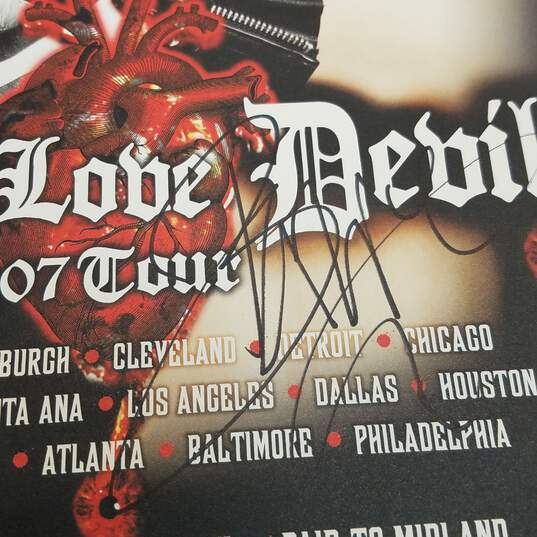 The 69 Eyes  'Angels Love Devils' 2007 Band Signed Tour Poster image number 7