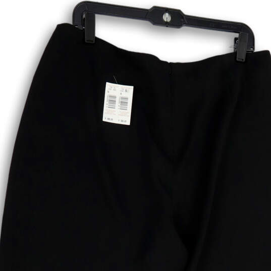 Buy the NWT Womens Black Classic High Rise Back Zip Capri Pants