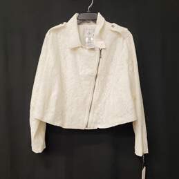DB Studio Women White Lace Jacket Sz 2X NWT