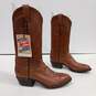 Men's Brown Tony Lama Marbled  Chocolate Leather Western Boots Size 6 1/2D NWT image number 1