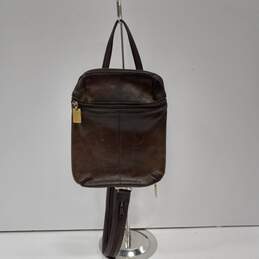 Tiganello Brown Leather Mini Backpack