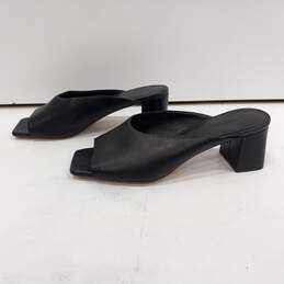 Vince Women's Elizabeth Black Leather Open Toe Mule Sandals Size 7M alternative image