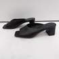 Vince Women's Elizabeth Black Leather Open Toe Mule Sandals Size 7M image number 2