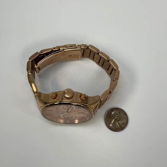 Designer Michael Kors MK5987 Gold-Tone Stainless Steel Analog Wristwatch image number 2