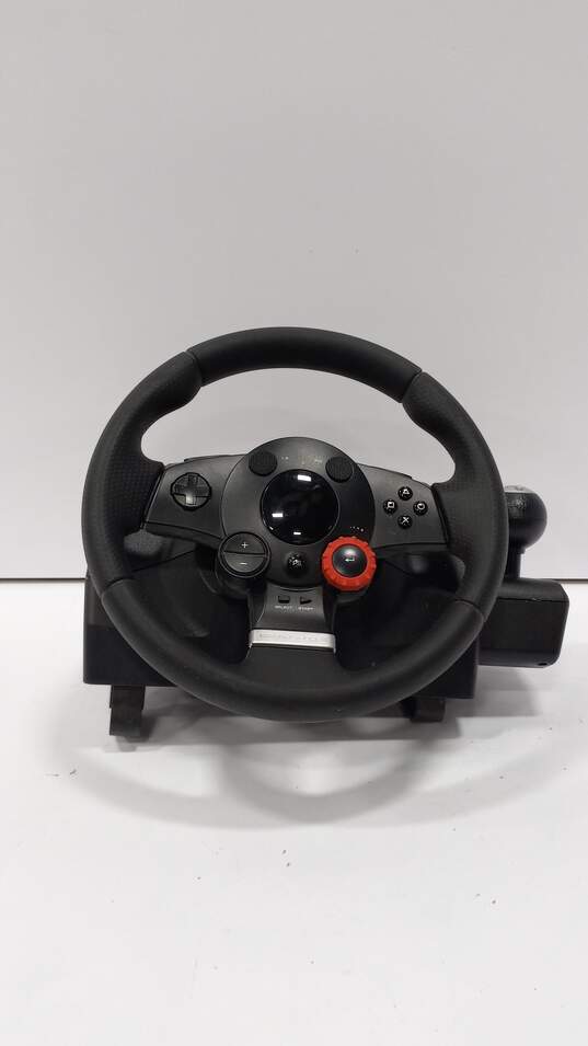 Logitech Driving Force GT Racing Wheel For PlayStation 3 E-X5C19 Pedals Not Included image number 1